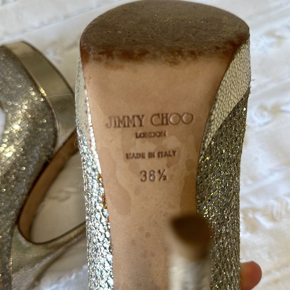 Jimmy Choo Crown Glitter Pump - Picture 8 of 8